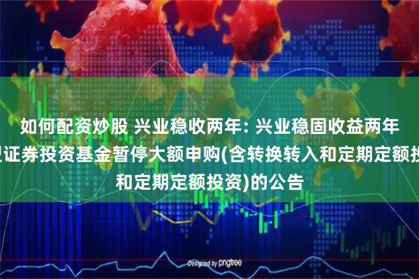 如何配资炒股 兴业稳收两年: 兴业稳固收益两年理财债券型证券投资基金暂停大额申购(含转换转入和定期定额投资)的公告